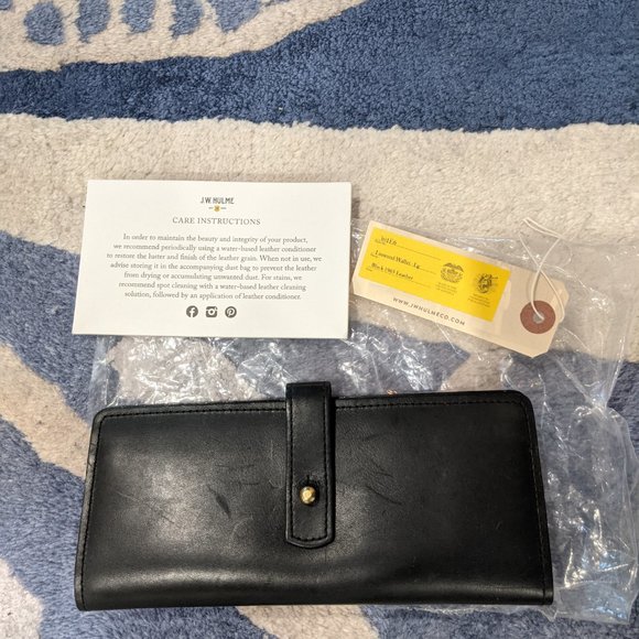 JW Hulme linwood wallet (blue or black)- NWT - Picture 8 of 11